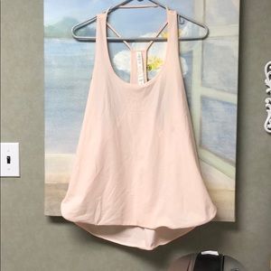 Pink lululeamon flowy tank